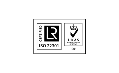 ISO 22301 certification logo